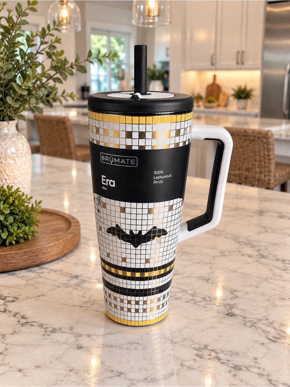 BrüMate x Anthropologie Witching Hour 40 oz. Era Straw Tumbler Water Bottle NWT